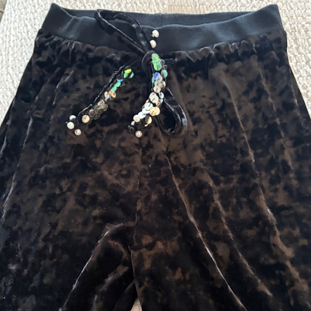 Velvet Kids Bottoms with Sequin Accents